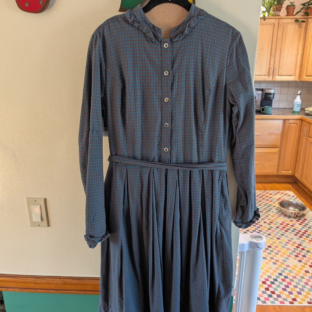 LL bean blue dress size 10